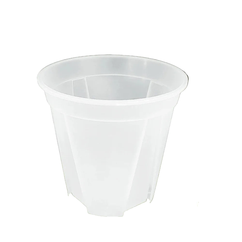 Clear Plastic Plant Nursery Pots with Drainage Holes Transparent Orchid Planter Seedling Container