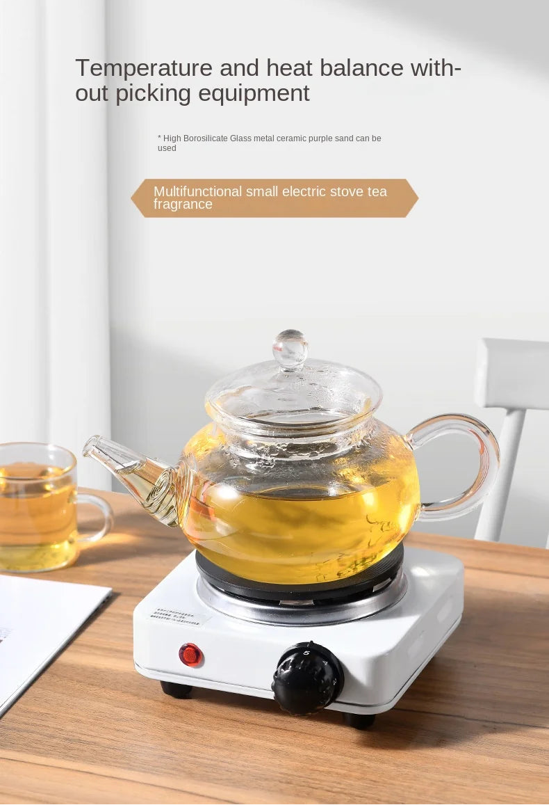 Portable Electric Hot Plate 500W Mini Countertop Cooking Stove with Adjustable Heat Control