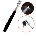 Telescopic Magnetic Pickup Tool with LED Light Portable Extendable Pen for Screws Nuts Bolts Metal Parts
