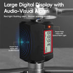 Digital Torque Adapter 1.27cm Drive with 3/8in and 1/4in Adapters for Vehicle and Workshop Repairs