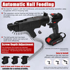 Cordless Drill Chain Screw Feeder Converter with Automatic Screw Feeding and Adjustable Depth Control
