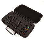 Carp Fishing Bite Alarm and Swinger Indicator Set with Storage Case