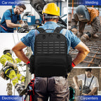 Professional Tool Storage Backpack with Multiple Compartments and 3 Removable Pouches