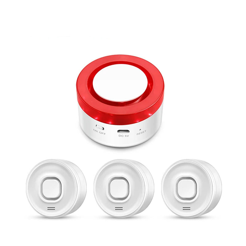 Smart WiFi Water Leak Detector 3 Pack with Hub 100dB Alarm App Alerts and IP55 Sensors