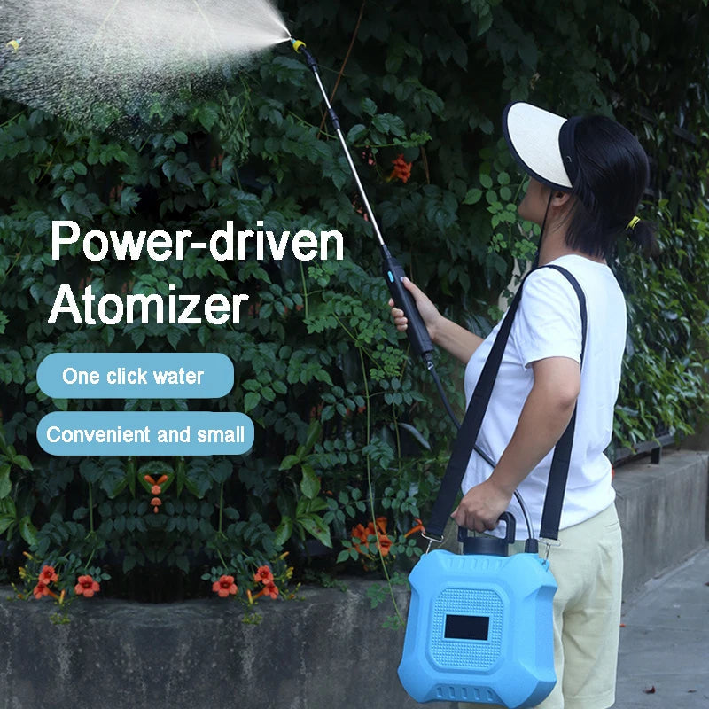 Portable Electric Backpack Garden Sprayer 8L Rechargeable High Pressure Spraying Machine for Plants