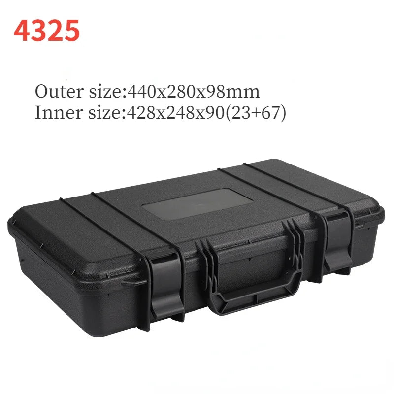 Heavy-Duty Portable Storage Case with Foam Padding, Shockproof and Water-Resistant for Repair Tools