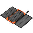 Portable 20000mAh Solar Power Bank with Wireless Charging LED Display and Dual USB Output