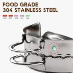 9 Piece Pasta Making Tool Set with Ravioli Stamps Rolling Pins Gnocchi Board Dough Cutter Stainless Steel