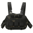 Fishing Chest Bag Men's Tactical Bags Waterproof Molle Nylon Climbing Camping Backpacks Outdoor Travel Vest Backpack Fanny Pack