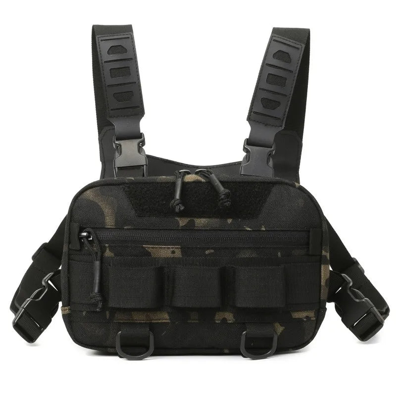 Fishing Chest Bag Men's Tactical Bags Waterproof Molle Nylon Climbing Camping Backpacks Outdoor Travel Vest Backpack Fanny Pack