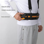 Heavy Duty 2-in-1 Tool Belt Set with Adjustable Suspenders Oxford Cloth Work Support System