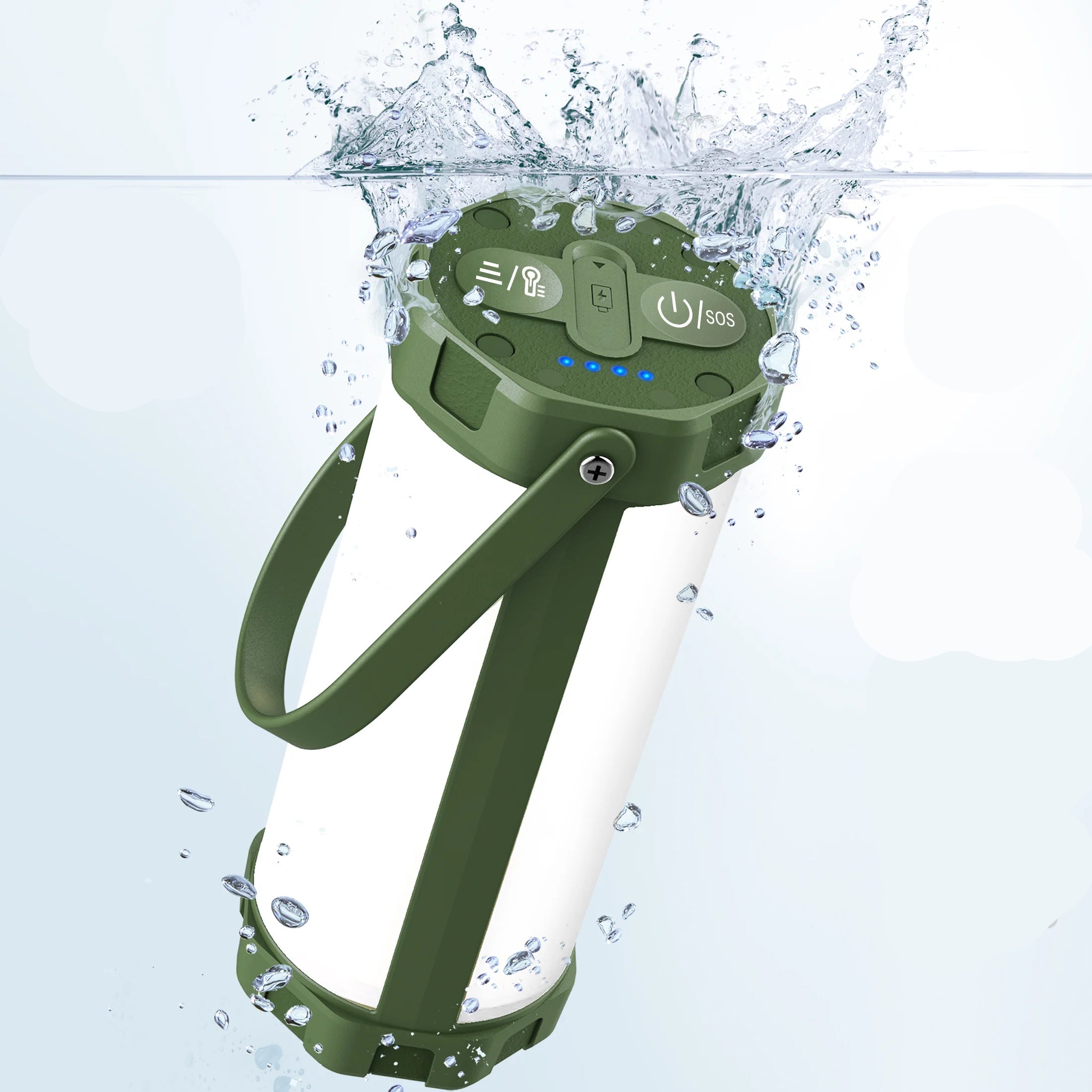 Rechargeable LED Camping Lantern with 106 LEDs, Power Bank, Waterproof Portable Outdoor Light