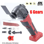 Cordless Oscillating Multi Tool 18V 6-Speed Electric Cutting Saw for Wood Metal Plastic
