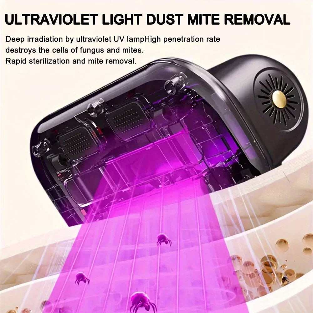 8000Pa Cordless Handheld Vacuum Cleaner USB Rechargeable Portable Mattress and Fabric Cleaner