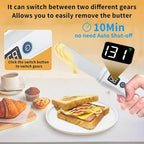 Rechargeable Electric Butter Knife Stainless Steel Blade USB Type-C Charging White