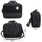 Large Capacity Molle Tactical Utility Pouch with Quick Release Multi Compartment Storage Bag