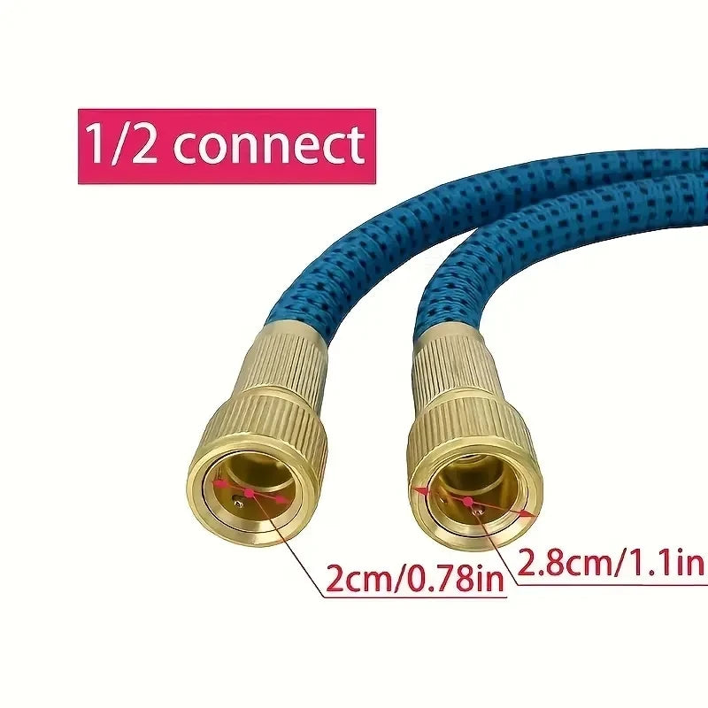 Expandable Garden Hose with Spray Nozzle 25–100ft Flexible Water Hose for Outdoor Cleaning