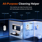 Portable Window Cleaning Robot with Intelligent Edge Detection and Water Spray for Glass Surfaces