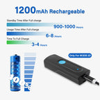 Portable Wireless Barcode Scanner with Bluetooth USB CMOS Scanner for iOS Android Windows
