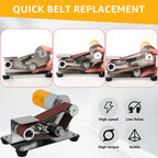 Adjustable Mini Belt Sander Grinder Electric Multifunction Tool Sharpener Polisher