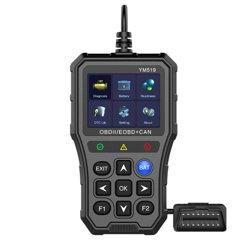 Portable OBD2 Scanner Code Reader with Battery Voltage Test Car Diagnostic Tool