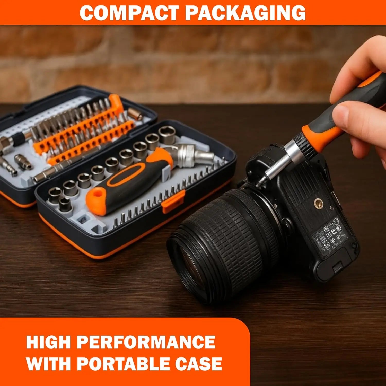 68-in-1 Precision Screwdriver Set with 60 Magnetic Bits and Portable Storage Case