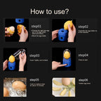 Rechargeable Electric Egg Mixer 15W Portable Egg Scrambler with USB Charging and 1500mAh Battery