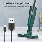Wireless Electric Mop with Sprayer and Self-Spin Function, Cordless Floor Cleaner