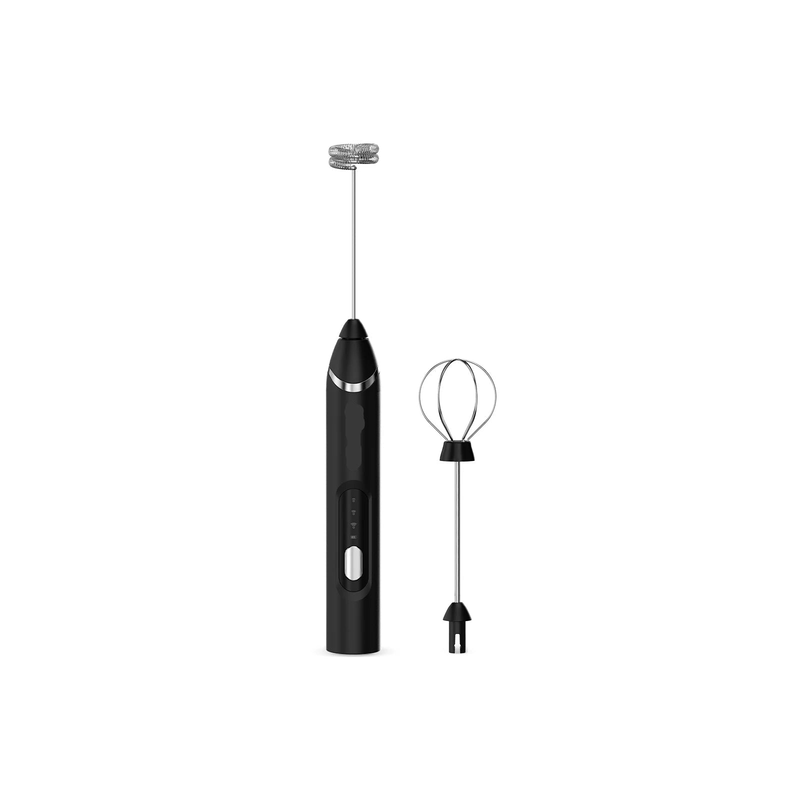 Cordless Rechargeable Electric Milk Frother 5V 2.5W Handheld Foam Maker with SUS304 Stainless Steel Whisk