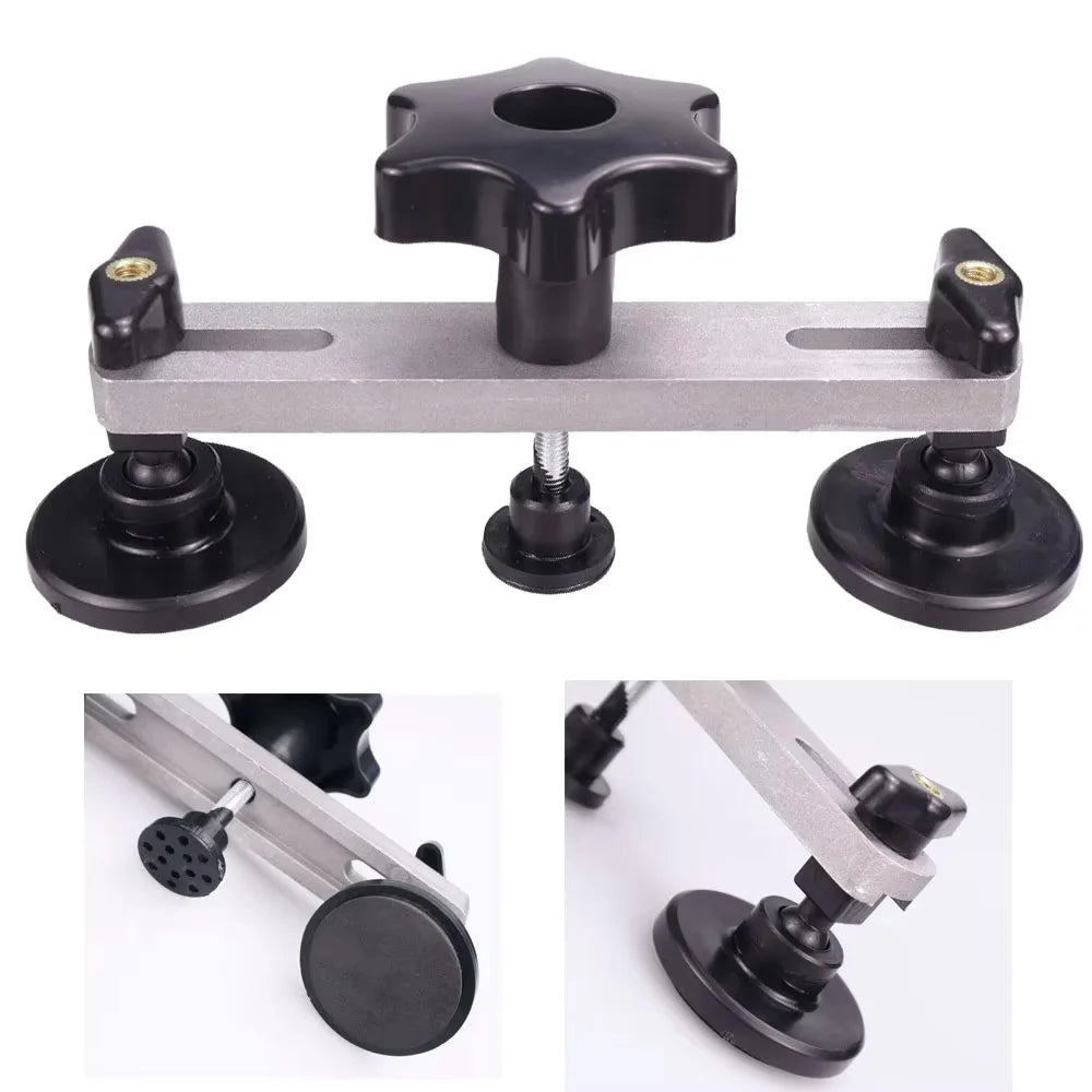 Paintless Dent Repair Bridge Puller Kit with 7 Tabs Car Body Dent Removal Tool Set