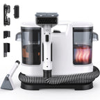 Handheld Carpet Cleaner 800W Hot Water Cleaning Machine for Sofa Rugs Car Interior 1.75L Tank