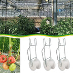 10-Piece Tomato Trellis Roller Hooks with 1500cm Twine for Garden Vine Support and Vertical Plant Training