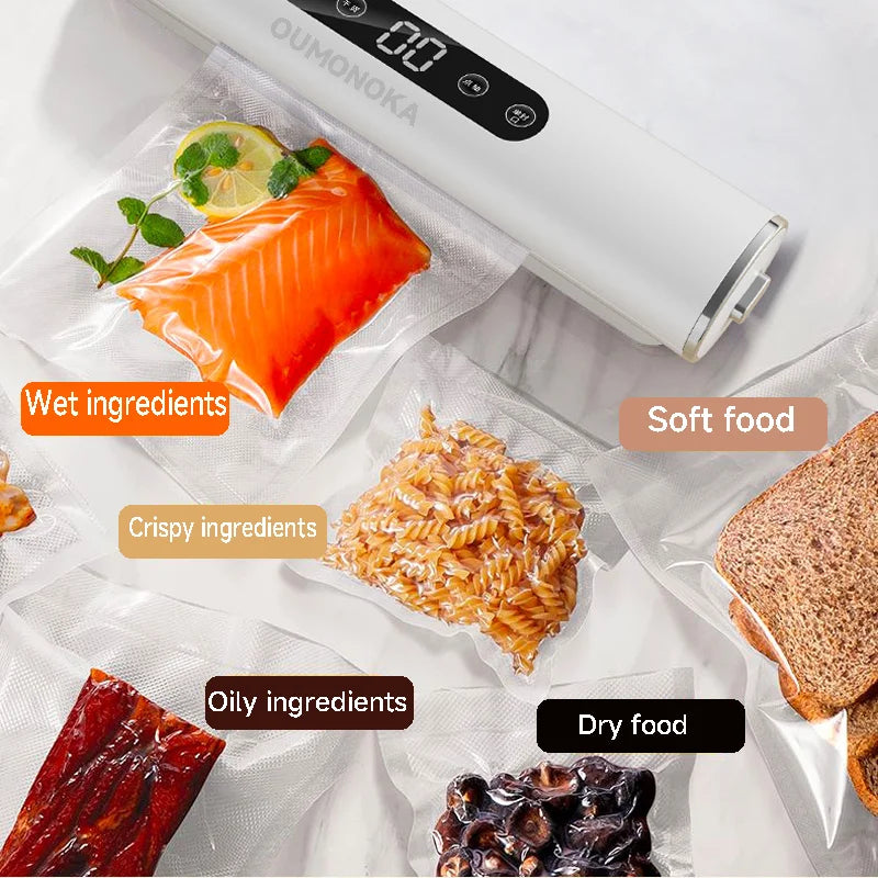 Electric Vacuum Sealer Machine for Food with 30cm Sealing Length – Kitchen Packaging Tool