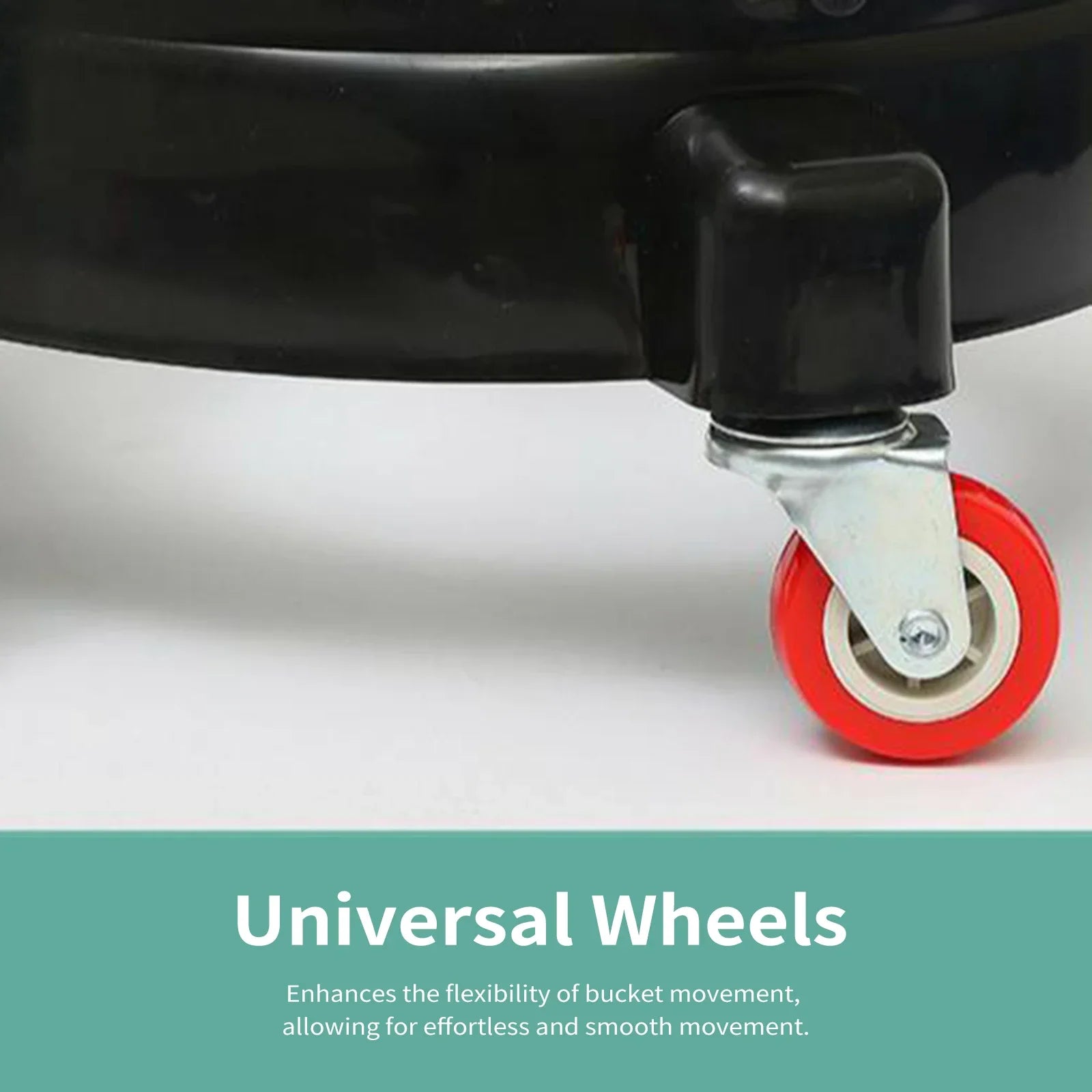 Bucket Dolly with Universal Casters Rolling Bucket Cart for Car Wash Plant Pot or Tool Box