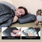 Inflatable Camping Pillow Lightweight TPU Travel Pillow with Washable Cover for Outdoor and Home Use