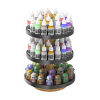 Rotatable Paint Bottle Organizer with Spinning Rack and Desktop Storage Holder