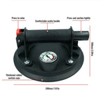 Industrial 20cm Vacuum Suction Cup with Pressure Gauge Manual Lifting Tool for Glass and Stone