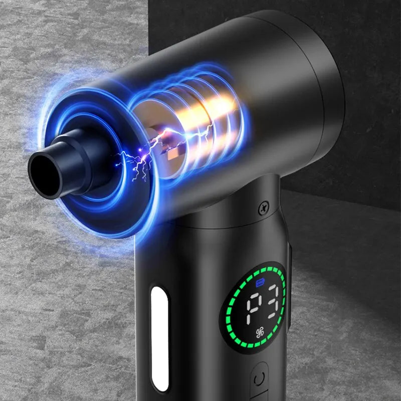 Cordless 2-in-1 Air Duster and Inflator with 7500mAh Rechargeable Battery for Keyboard, Computer and Car Cleaning