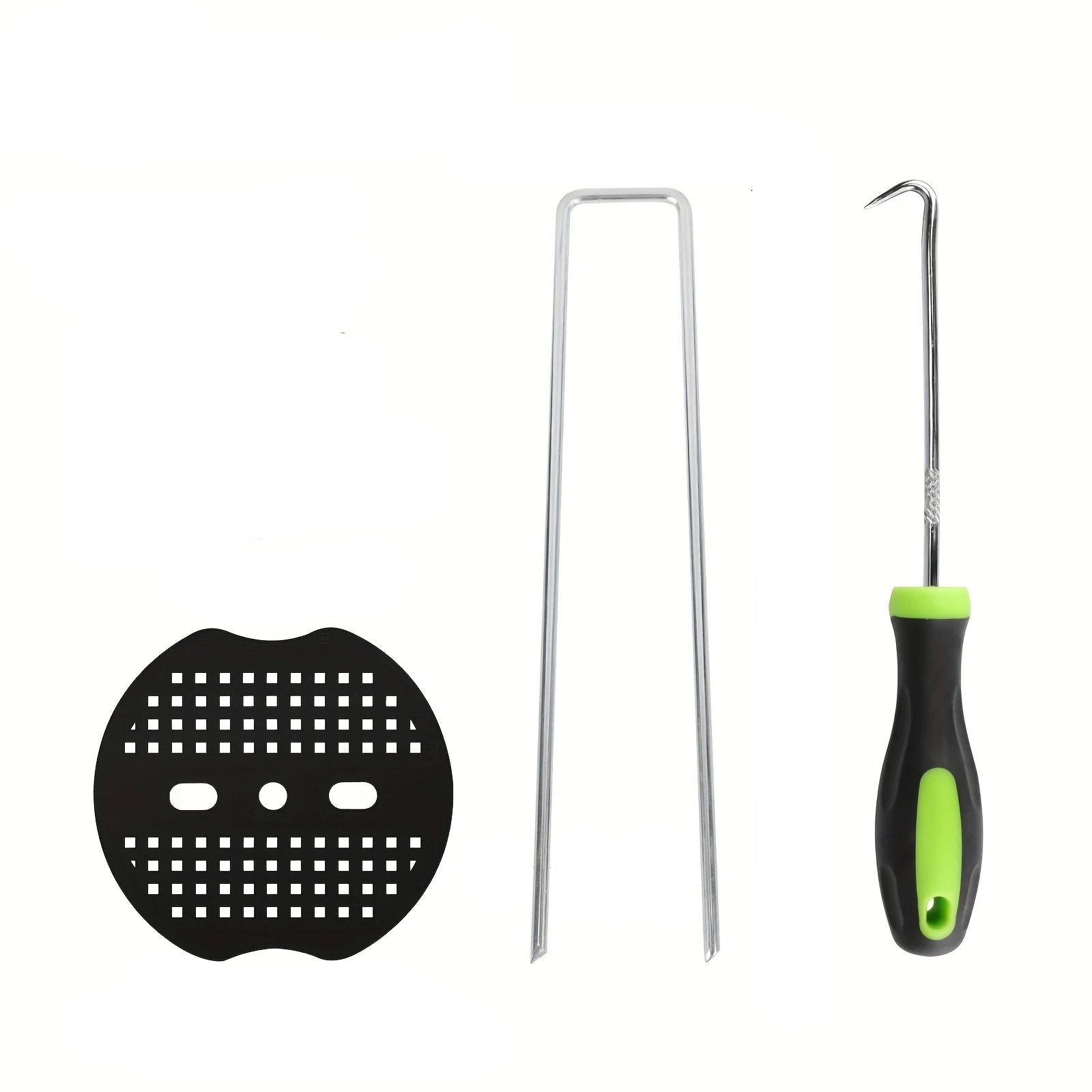 Landscape Staples 100 Pack Heavy Duty Galvanized 15cm 11 Gauge Garden Ground Pins with Gaskets