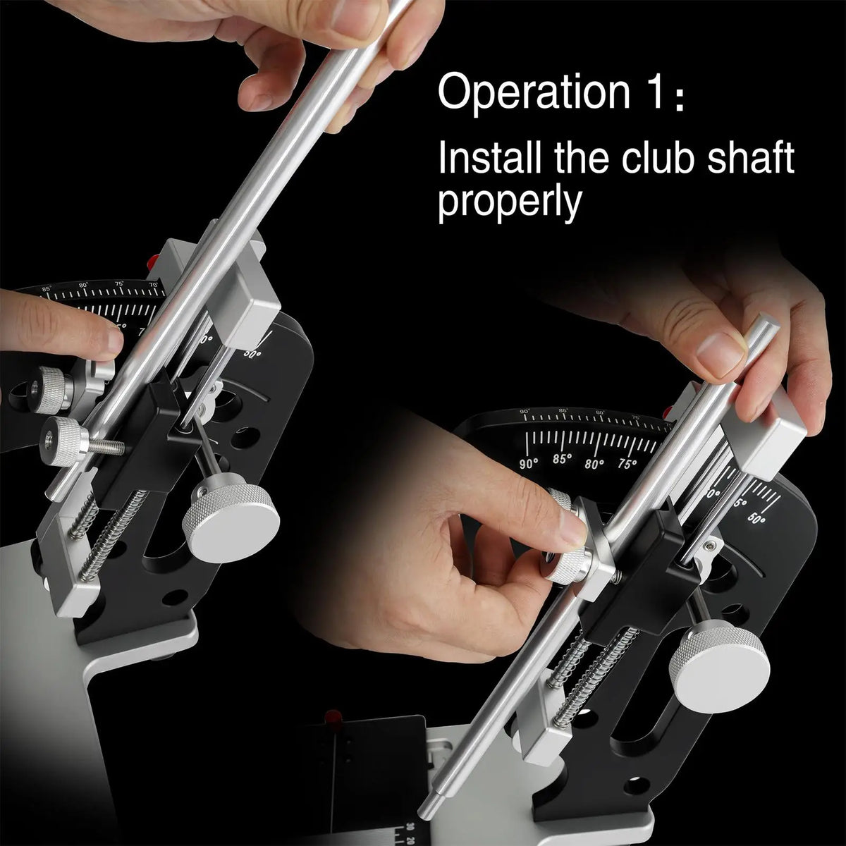 Golf Club Loft and Lie Gauge Steel Angle Measuring Tool with Built-In Bubble Level