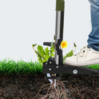 Heavy Duty Stand Up Garden Weeder with 4 Claw Root Remover and Foot Pedal for Lawn and Yard Weed Removal