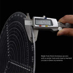 Acrylic Round Centre Finder Ruler for Wood Turning Lathe Work and Precise Circle Drawing