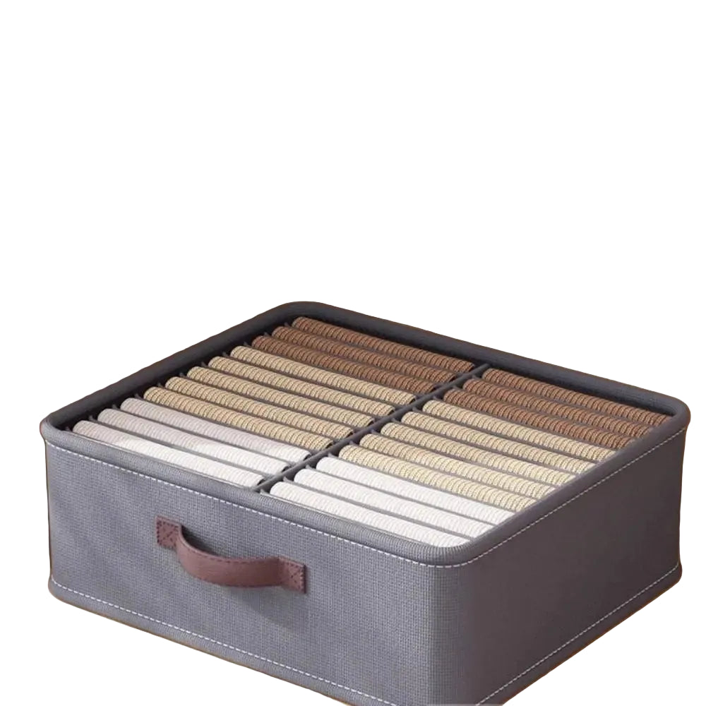 Foldable Wardrobe Clothes Storage Organizer Box with Compartments for Jeans Pants T-Shirts Sweaters Drawer Storage