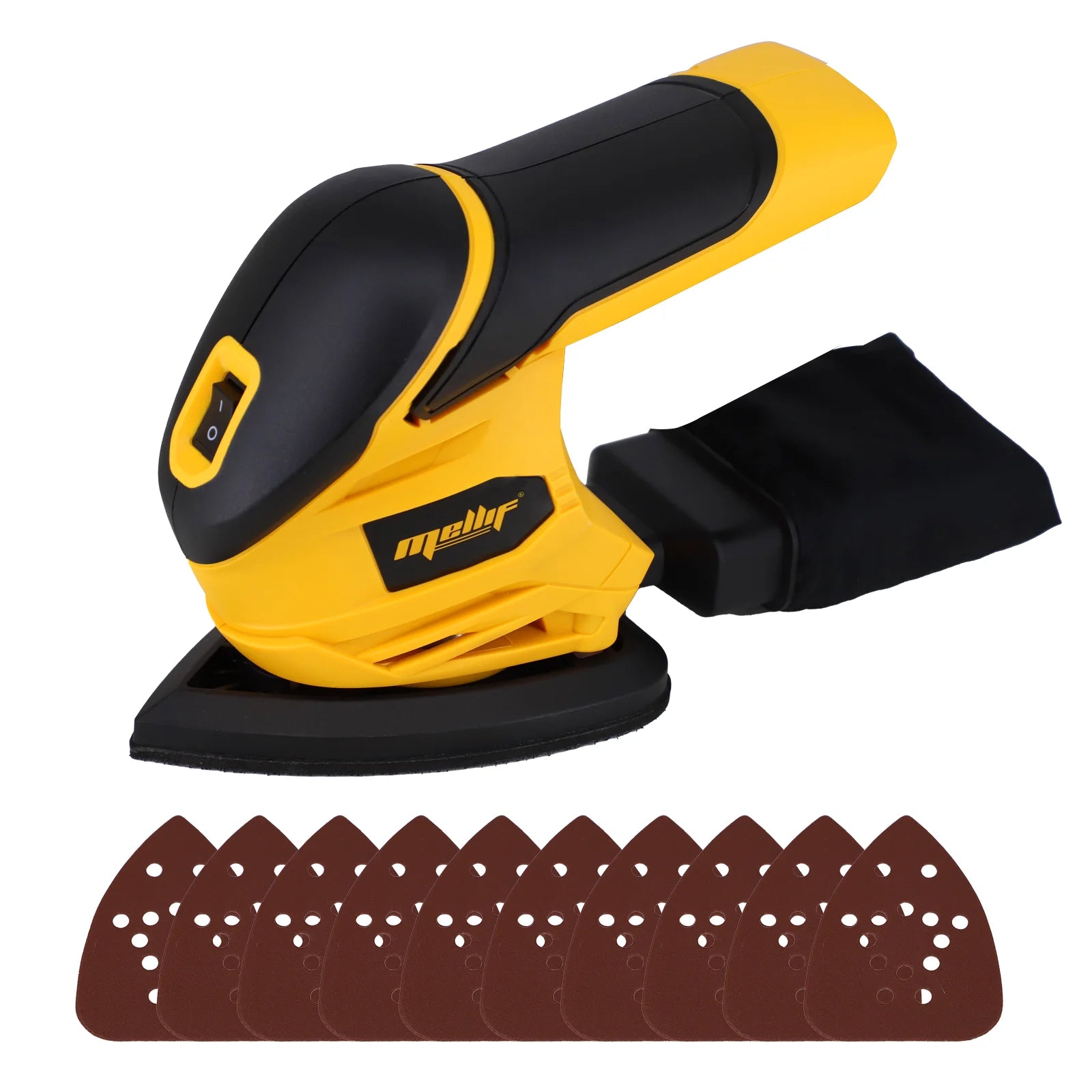 Cordless Brushless Detail Sander Compatible with 18V 20V Battery Compact Electric Sander with Dust Collector