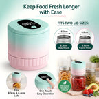 Portable Handheld Vacuum Sealer for Mason Jars – Cordless Kitchen Food Storage Tool