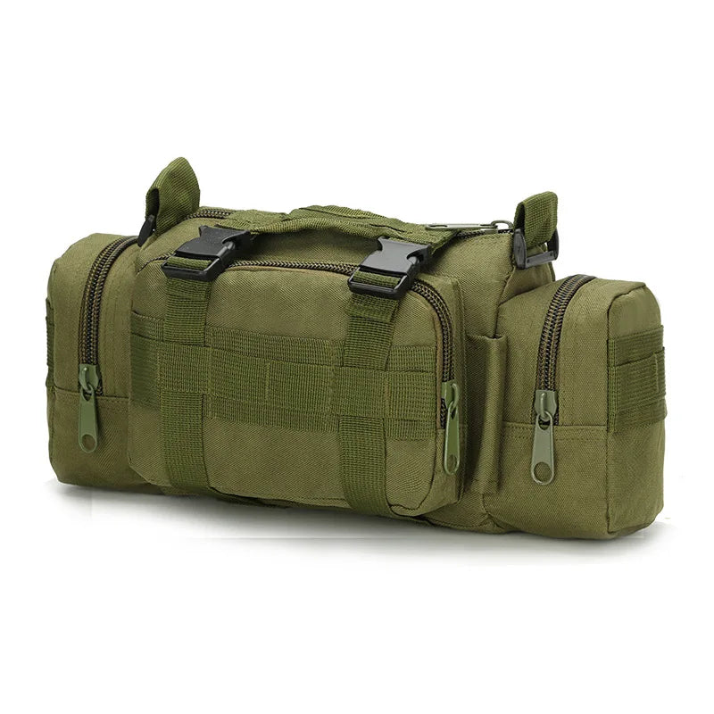 Multi Function Tactical Waist Bag Waterproof Nylon Outdoor Utility Pack for Hiking Camping and Sports