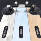 Portable Aluminum Alloy Dual Suction Cup Glass Lifter 41cm for Tile Mirror and Panel Handling