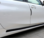Universal Car Door Sill Protector Strip 93cm Rubber Anti-Scuff Door Edge Guard 2 Piece Set