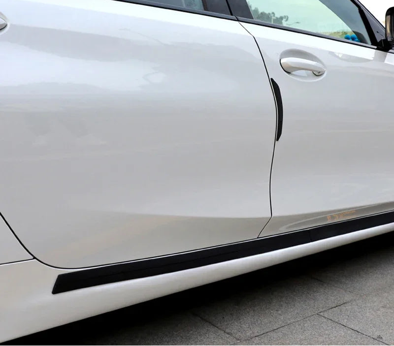 Universal Car Door Sill Protector Strip 93cm Rubber Anti-Scuff Door Edge Guard 2 Piece Set