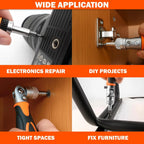 68-in-1 Precision Screwdriver Set with 60 Magnetic Bits and Portable Storage Case